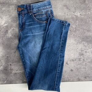 Democracy" Ab"solution Indigo Ankle Skimmer Jean Size 4